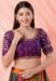 Picture of Enticing Silk Purple Designer Blouse