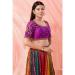 Picture of Graceful Silk Purple Designer Blouse