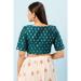 Picture of Radiant Brasso Teal Designer Blouse