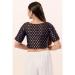 Picture of Ideal Brasso Navy Blue Designer Blouse