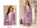 Picture of Organza Rosy Brown Straight Cut Salwar Kameez