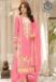 Picture of Organza Light Pink Straight Cut Salwar Kameez