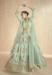 Picture of Superb Silk Dark Sea Green Anarkali Salwar Kameez