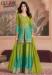 Picture of Chiffon Dark Khaki Straight Cut Salwar Kameez