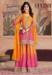 Picture of Chiffon Dark Orange Straight Cut Salwar Kameez