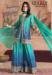 Picture of Chiffon Dark Turquoise Straight Cut Salwar Kameez