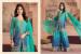 Picture of Chiffon Dark Turquoise Straight Cut Salwar Kameez