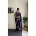 Picture of Charming Georgette Midnight Blue Saree