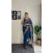 Picture of Ravishing Georgette Navy Blue Saree