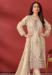 Picture of Organza Burly Wood Straight Cut Salwar Kameez