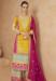 Picture of Chiffon Golden Rod Straight Cut Salwar Kameez