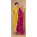 Picture of Chiffon Golden Rod Straight Cut Salwar Kameez