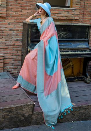 Picture of Pretty Silk Pink Saree