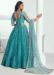 Picture of Lovely Net Cadet Blue Lehenga Choli