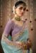 Picture of Alluring Silk & Organza Cadet Blue Saree