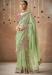 Picture of Comely Silk & Organza Dark Khaki Saree