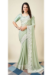 Picture of Good Looking Georgette Off White Saree