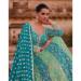 Picture of Bewitching Georgette Teal Anarkali Salwar Kameez