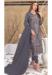 Picture of Georgette Slate Grey Straight Cut Salwar Kameez