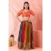 Picture of Resplendent Chiffon Tomato Designer Blouse