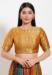 Picture of Appealing Chiffon Golden Rod Designer Blouse