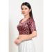 Picture of Gorgeous Chiffon Maroon Designer Blouse