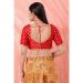 Picture of Comely Chiffon Crimson Designer Blouse