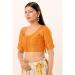 Picture of Ravishing Chiffon Dark Orange Designer Blouse