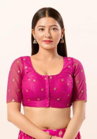 Picture of Splendid Chiffon Medium Violet Red Designer Blouse