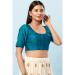 Picture of Grand Chiffon Teal Designer Blouse