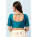 Picture of Grand Chiffon Teal Designer Blouse