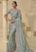 Picture of Enticing Chiffon Dark Sea Green Saree