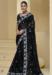 Picture of Exquisite Chiffon Black Saree