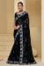 Picture of Exquisite Chiffon Black Saree