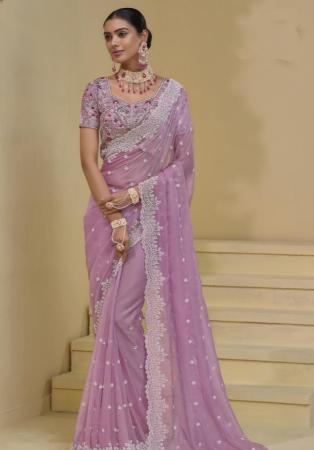 Picture of Sublime Chiffon Rosy Brown Saree