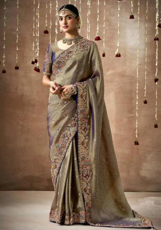 Picture of Classy Silk Dim Gray Saree