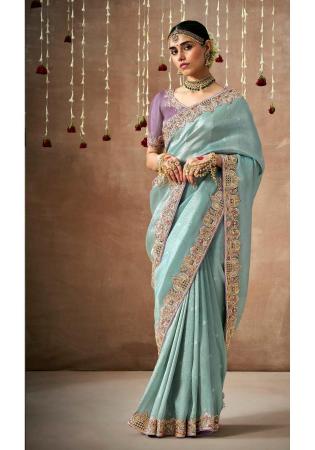 Picture of Exquisite Silk Light Slate Grey Saree