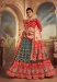 Picture of Sublime Satin & Silk Dark Slate Grey Lehenga Choli