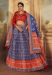 Picture of Exquisite Satin & Silk Dark Slate Blue Lehenga Choli