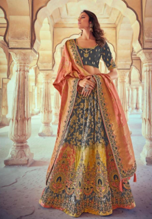 Picture of Delightful Silk Peru Lehenga Choli