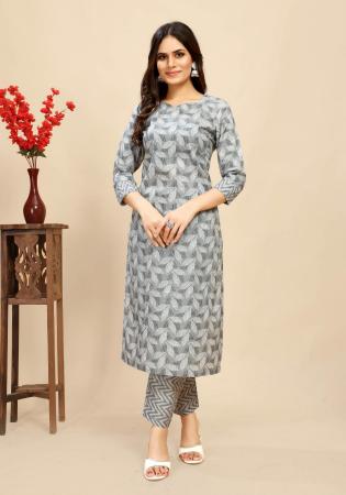 Picture of Ravishing Cotton Slate Grey Kurtis & Tunic