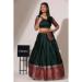 Picture of Excellent Silk Sea Green Lehenga Choli