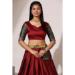 Picture of Sublime Silk Maroon Lehenga Choli