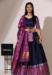 Picture of Sublime Silk Navy Blue Lehenga Choli