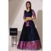 Picture of Sublime Silk Navy Blue Lehenga Choli