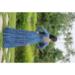 Picture of Rayon & Georgette Steel Blue Party Wear Gown