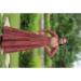 Picture of Charming Cotton Maroon Party Wear Gown