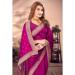 Picture of Gorgeous Georgette Medium Violet Red Saree