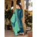 Picture of Superb Chiffon Teal Straight Cut Salwar Kameez