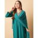 Picture of Chiffon Light Sea Green Readymade Salwar Kameez